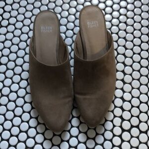 Suede beige mules Eileen Fisher